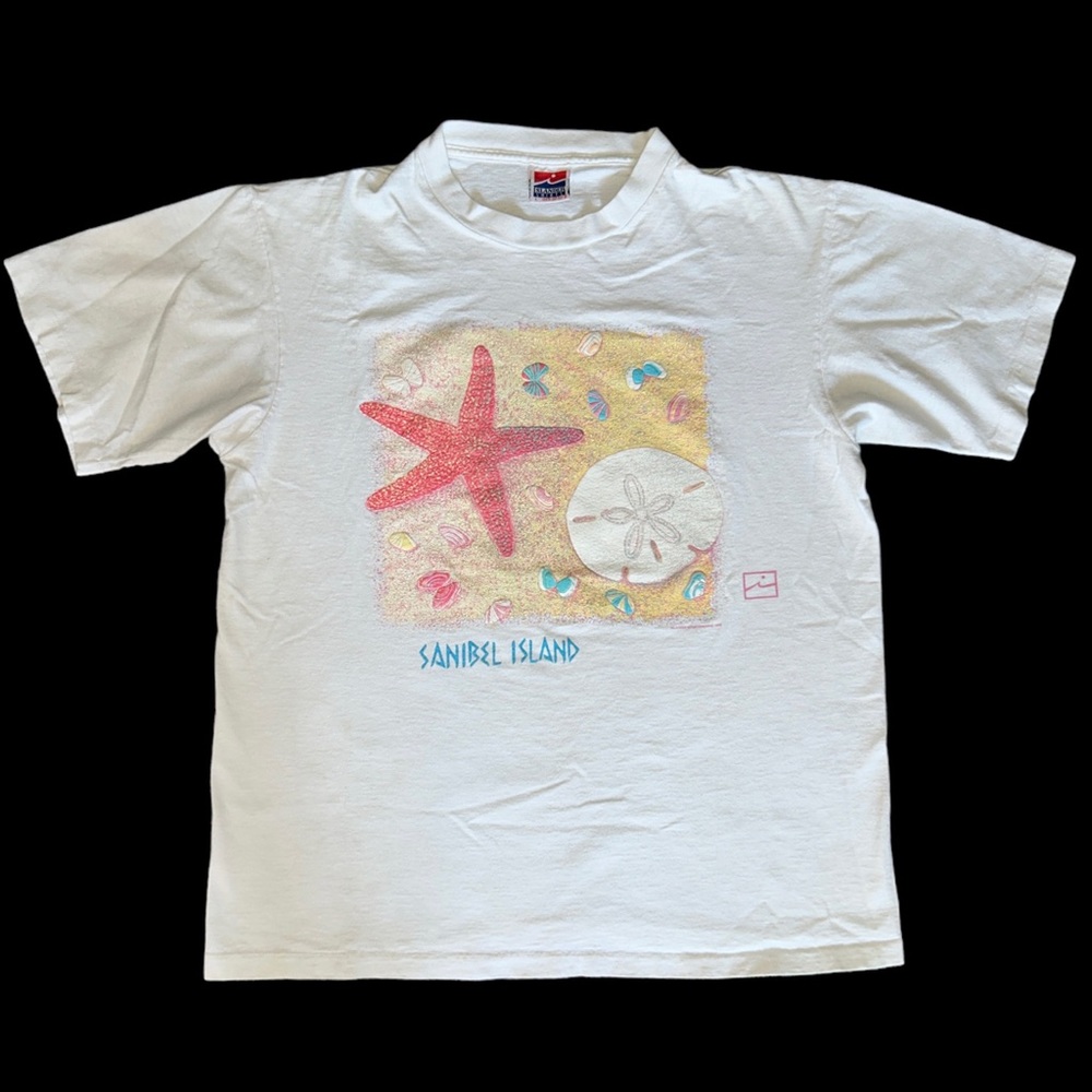Vintage 90’s Single Stitch Sanibel Island Tee Shirt By Islander Women’s Size L